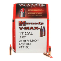 Hornady .17 25 gr V-MAX 100 Pack