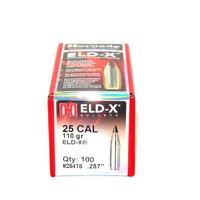 Hornady .257 110 gr ELD-X 100 Pack