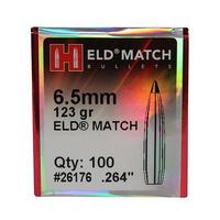 Hornady 6.5mm 123 gr ELD Match 100 Pack