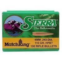 Sierra 6mm 110 gr MatchKing HPBT 100 Pack