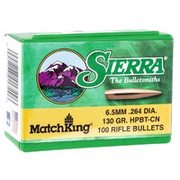 Sierra 6.5mm 130 gr MatchKing HPBT 100 Pack