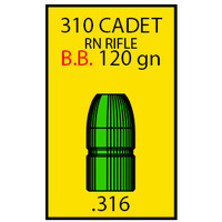 Spartan 310 Cadet (.316) 125 gr RN 500 Pack