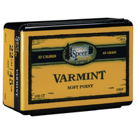 Speer .224 45 gr Varmint Soft Point 100 Pack